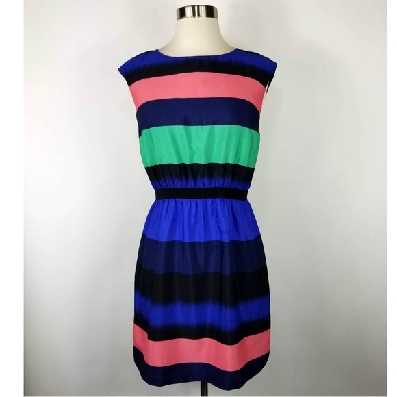LOFT multicolor sleeveless dress - Picture 2 of 9